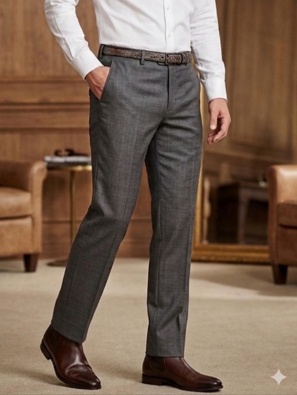 Men's Dress Pants J.Crew CLASSIC Fit Straight Leg Heather Grey 36W X 32L